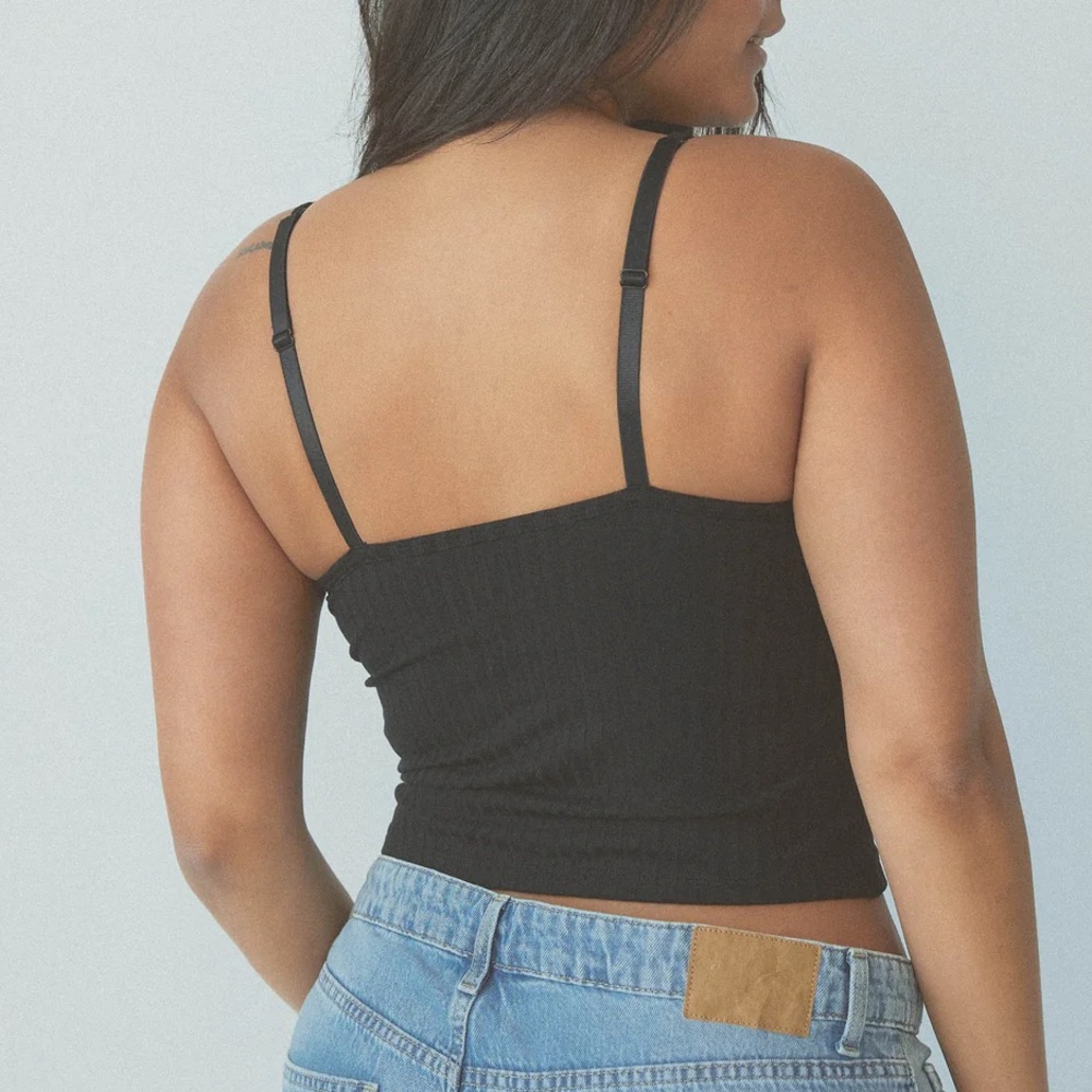 Klassy Network RIBBED CORSET BRAMI in Black - Picture 4 of 4